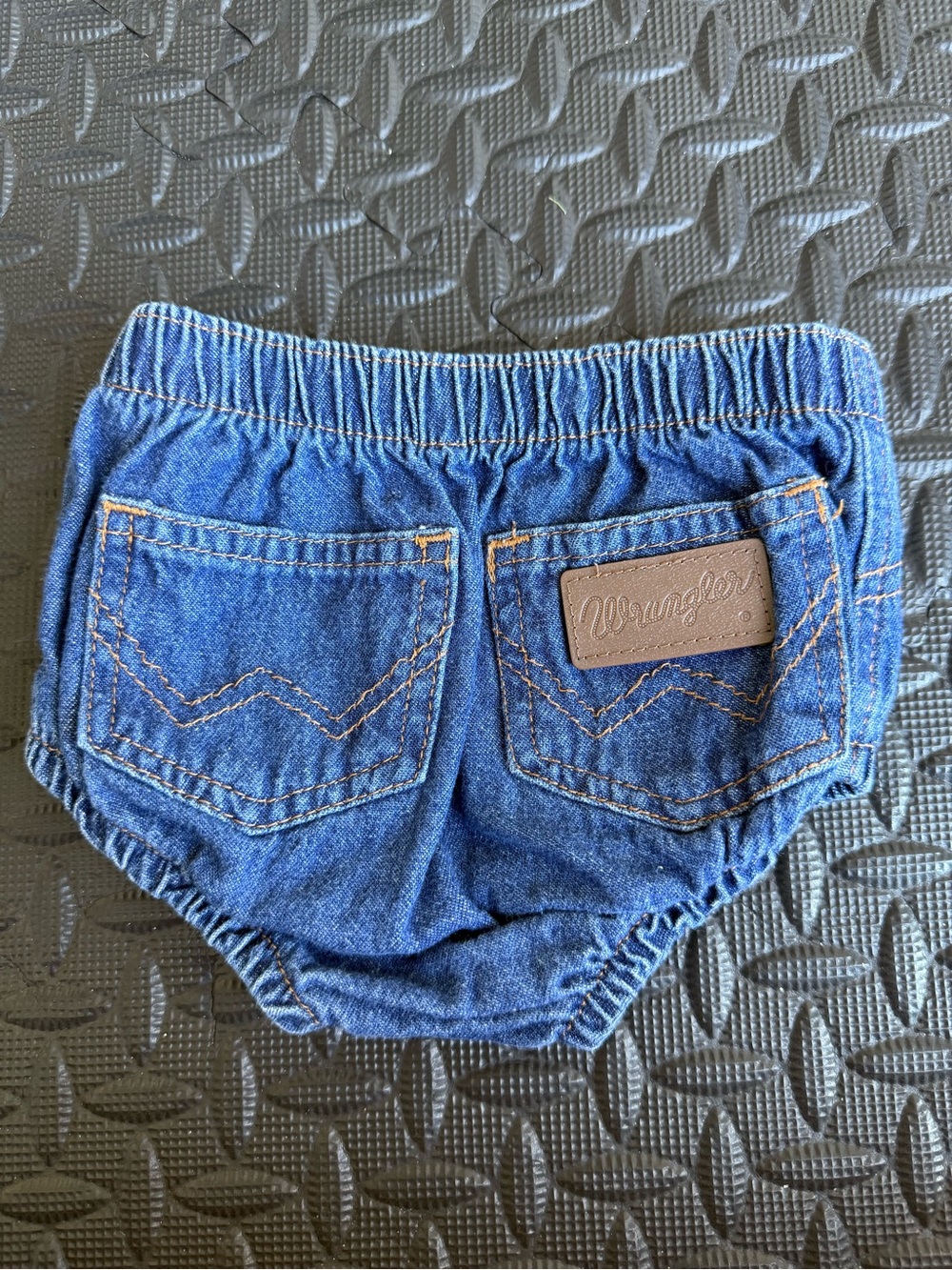 Wrangler Blue Denim Baby Bloomers with Back Pockets
